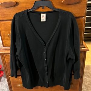 Summer cardigan sweater black 22/24